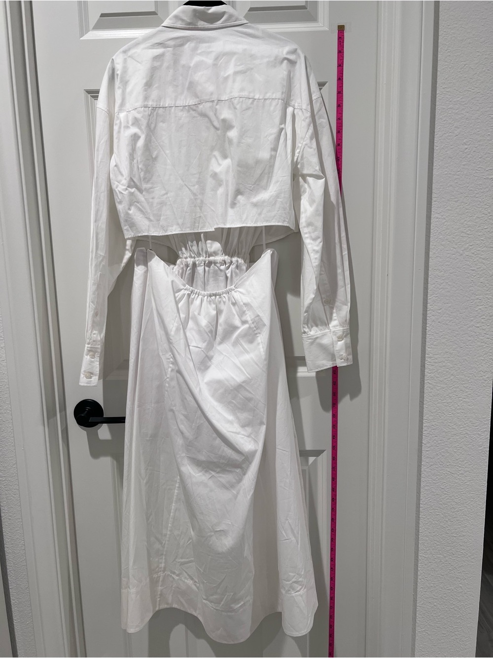 COS White Dress with Classic Collar and Pockets - Picture 4 of 5